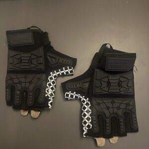 Seibertron Lineman 2.0 Football Fingerless, Padded Palm YOUTH LARGE Size